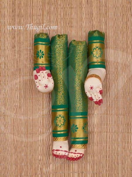 Zari Design Goddess VaraLakshmi Amma Hand and Legs for Decoration Buy Now 12